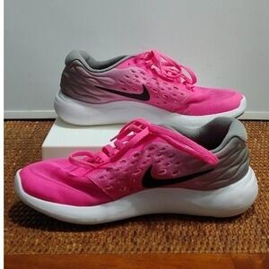 Nike Girls Running Shoes Youth 6Y Pink Gray Athletic Jogging Sneakers